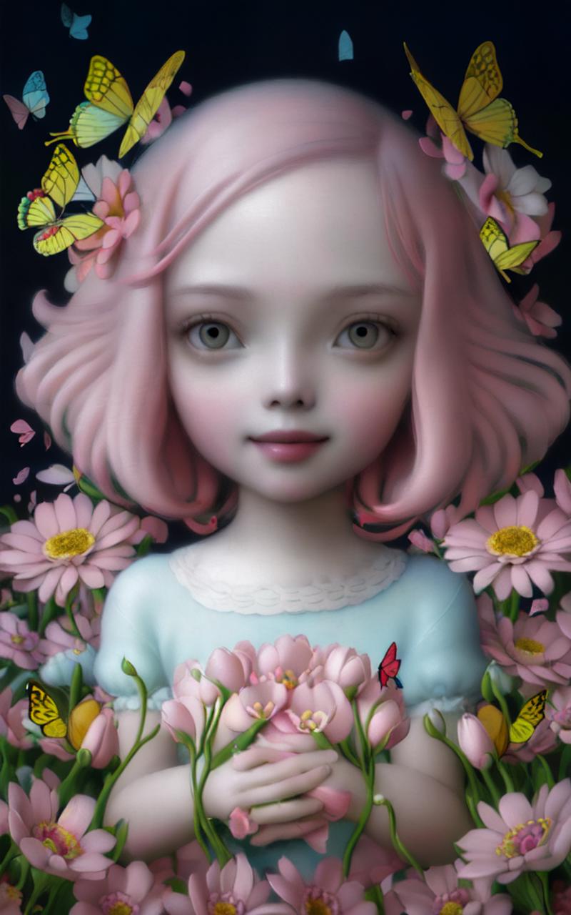 00246-1132949749-masterpiece, best quality, smile, ((Harajuku Fashion)), ((Flowers with human eyes, Flower eyes)), double exposure, (pink hair_1.png